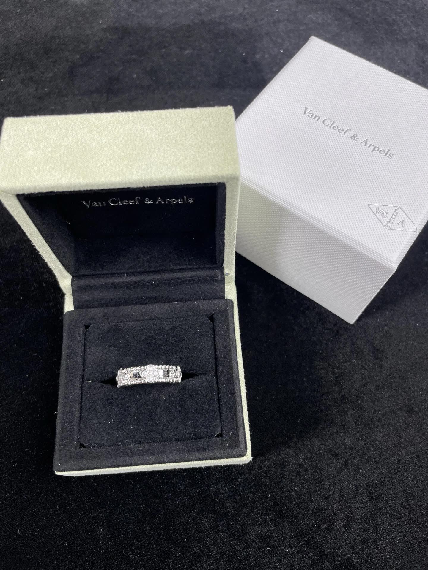 Van Cleef & Arpels Alhambra Silver Earrings and Bracelet Set